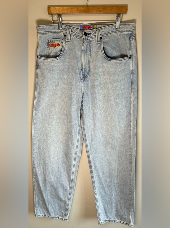 Empyre Other - Empyre Skate Jeans 32X30 Men’s Relaxed Loose Fit Blue Light Wash Denim Logo  EUC